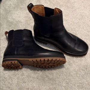 Madewell Ivy Chelsea Boots Black Leather